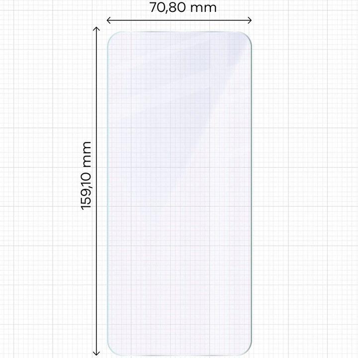 Szkło hybrydowe Bizon do Realme 14 Pro+ 5G, szkiełko na ekran, szybka, 9H