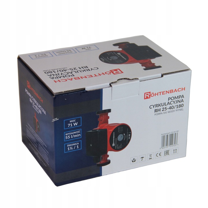Pompa obiegowa ROHTENBACH RH 25-40/180