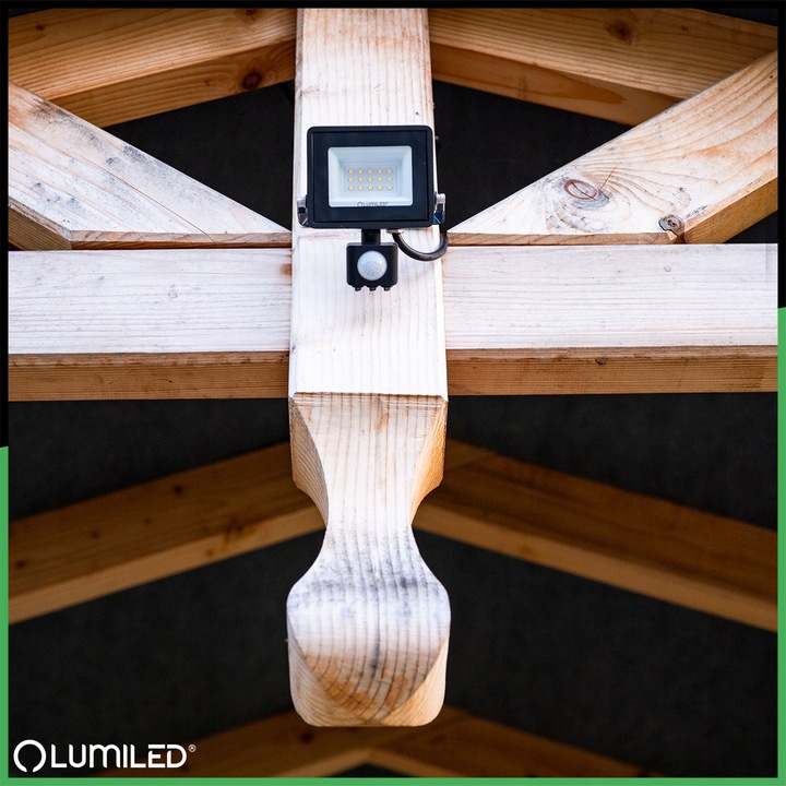 HALOGEN NAŚWIETLACZ LED 10W ZEWNĘTRZNY LAMPA Z CZUJNIKIEM RUCHU