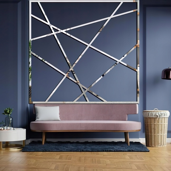 Listwy Chrom Taśma Ozdobna Samoprzylepna Srebrna Dekoracyjna Lustro 2cm 10m