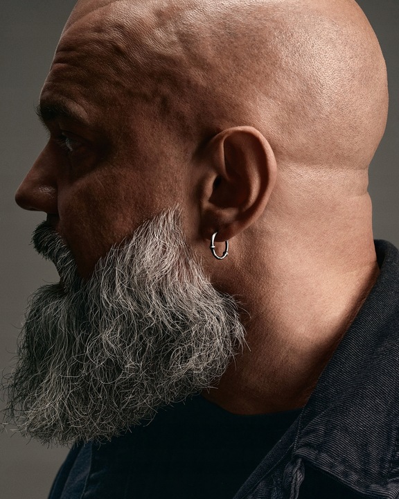 Srebrny kolczyk - kółko DOMAS