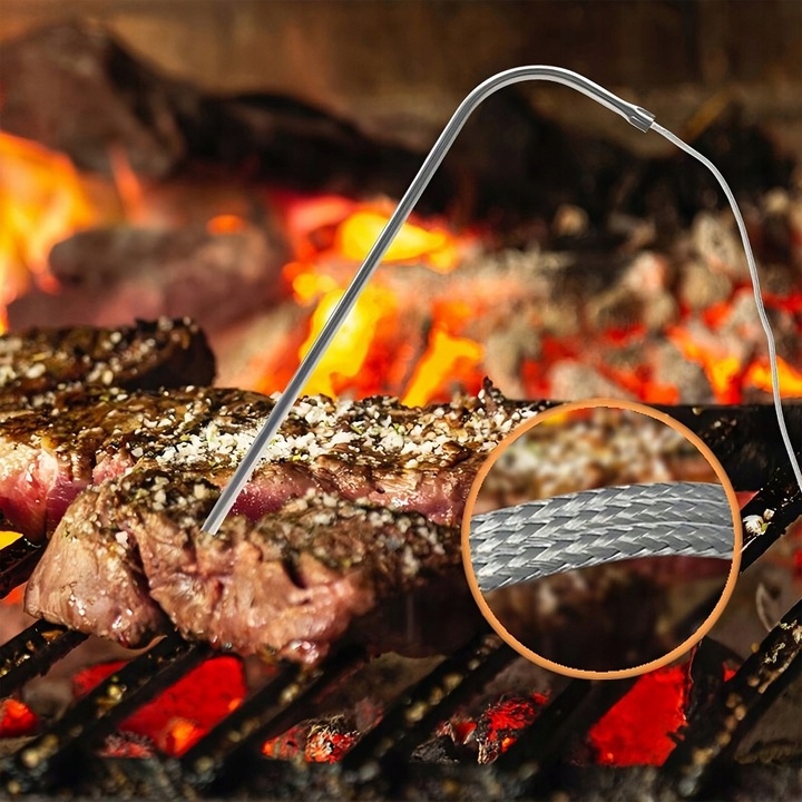 BEZPRZEWODOWY TERMOMETR DO GRILLA WĘDZARNI DOMOWY DO MIĘSA STEKÓW 2x