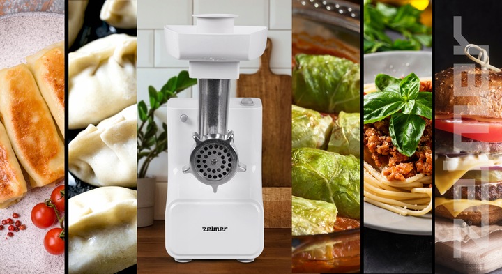 MASZYNKA DO MIELENIA MIĘSA MASZYNA ELEKTRYCZNA ZELMER 1500W 2 KG/MIN