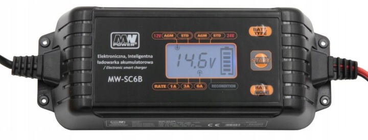 ŁADOWARKA DO AKUMULATORA 12V 24V MW-SC6B MWPower