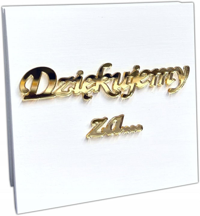 Podziękowania dla Rodziców Dziadków Chrzestnych na ślub wesele