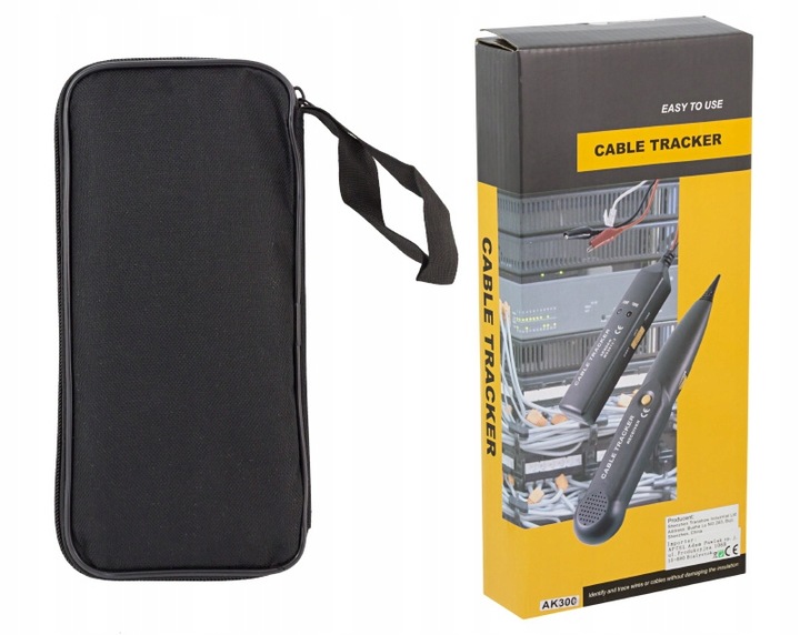 SZUKACZ PAR PRZEWODÓW TESTER CABLE TRACKER lokalizator kabli + pokrowiec
