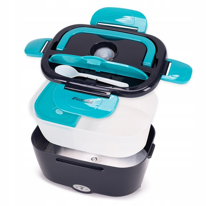 ELEKTRYCZNY LUNCH BOX termos obiadowy ŚNIADANÓWKA samochodowa KAMILLE 1,5 L