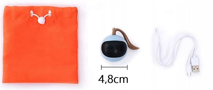 Interaktywna automatyczna piłka dla kota usb I214