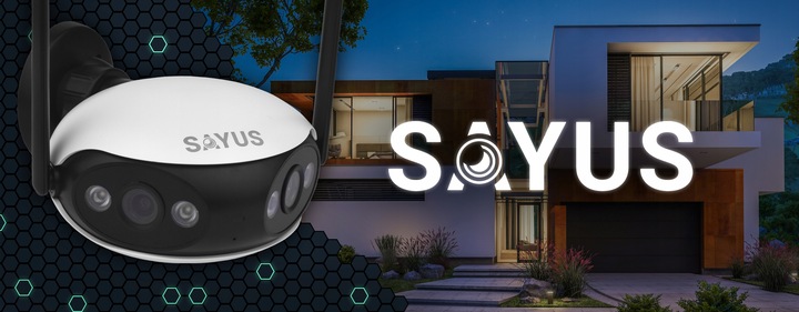 KAMERA ZEWNĘTRZNA 4MPx IP WiFI SZEROKOKĄTNA PANORAMICZNA 165° DWA OBIEKTYWY