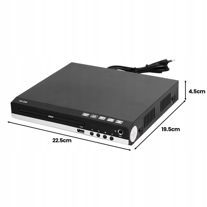 MINI ODTWARZACZ DVD, WBUDOWANY GŁOŚNIK, ODTWARZACZ HDMI DVD DO TELEWIZORÓW
