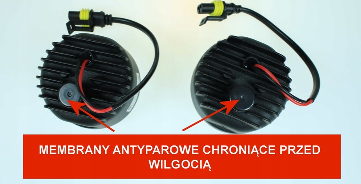 ŚWIATŁA DO JAZDY DZIENNEJ LED DZIENNE OKRĄGŁE DRL 510 HP AMIO 12V / 24V +GR