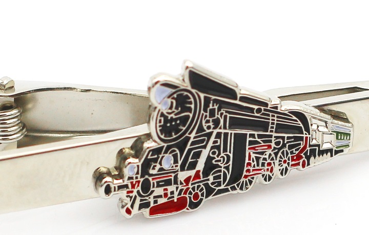 Zabytkowy pociąg HEFAJSTOS Spinki mankiet i krawat
