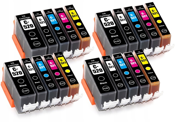 TUSZE XL DO CANON IP3600 IP4600 IP4700 MP540 MP550 MP560 MP620 MP630 MP640