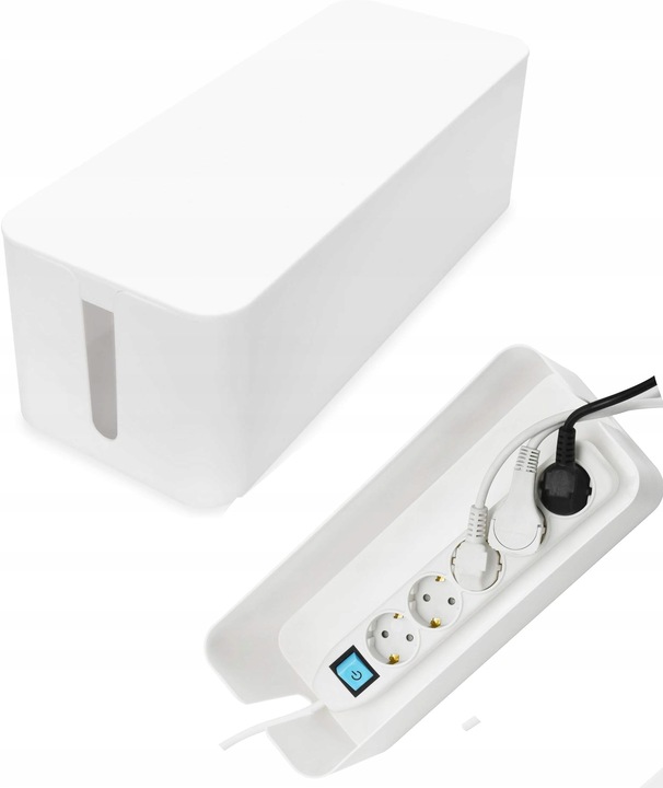 POJEMNIK ORGANIZER NA KABLE PUDEŁKO LISTWY KABLI L