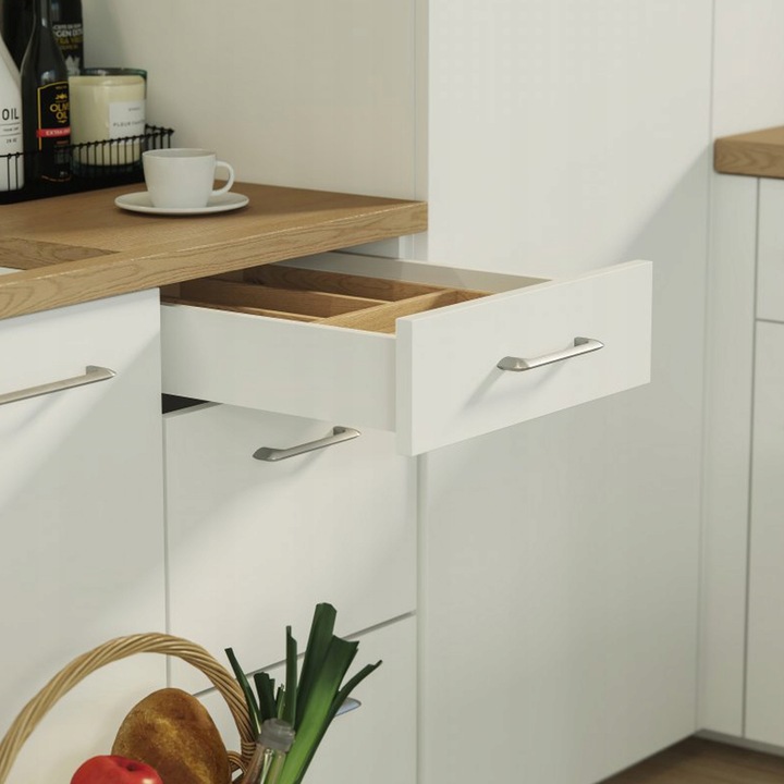 Szuflada GTV AXIS PRO H86 L500, cichy domyk, biały,