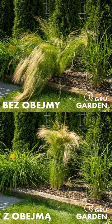 OBEJMA DO ROŚLIN UCHWYT 8 MM PODPORA ZIELONA HORTENSJE PIWONIE