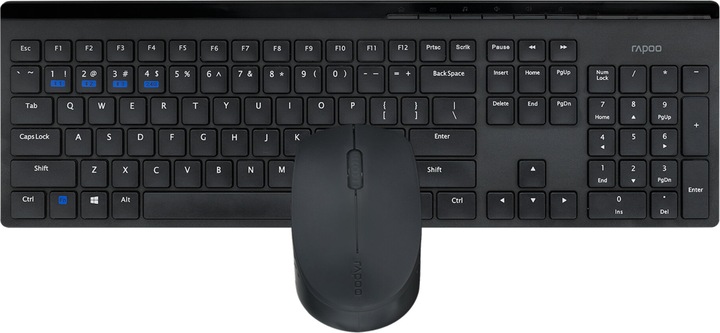 Klawiatura myszka zestaw bezprzewodowy RAPOO 8110M czarny