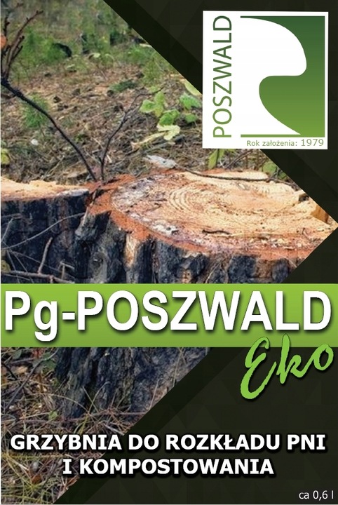 Poszwald eko wieloskładnikowa grzybnia do rozkładu pni drzew po