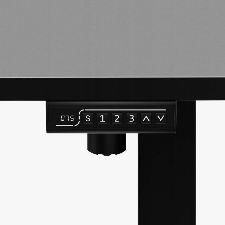 Biurko regulowane elektryczne MARK ADLER czarne komputerowe uchwyt