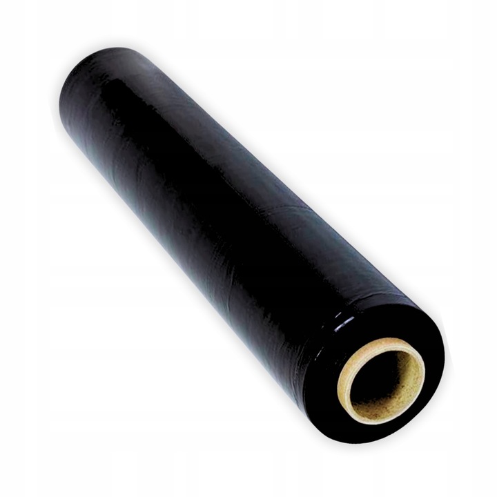 FOLIA STRETCH 3KG CZARNA KRYJĄCA MOCNA MINI TULEJA 2,6kg netto