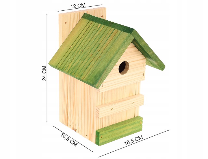 Budka lęgowa dla ptaków sikorek kosa karmnik domek MIX - 4szt