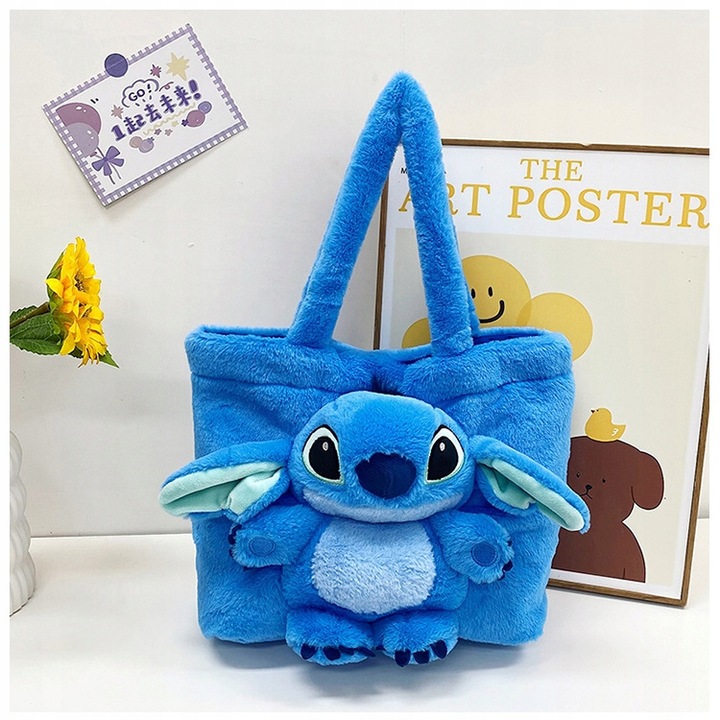 TOREBKA PLUSZAK STICH STITCH MASKOTKA PLUSZOWA TOREBECZKA NA RAMIĘ DZIECI