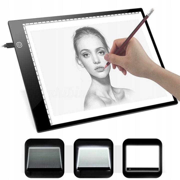 TABLET GRAFICZNY TABLICA DO RYSOWANIA DESKA KREŚLARSKA DO KOPIOWANIA A4