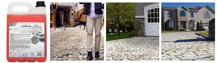 PŁYN DO MYCIA KOSTKI BRUKOWEJ PLANDEK ELEWACJI Z PLAM OLEJU 5L SKUTECZNY