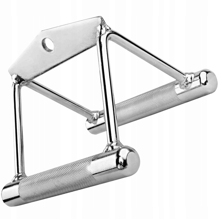 UCHWYT PODWÓJNYTRÓJKĄTNY DO WYCIĄGU ATLASU STALOWY NA TRICEPS PLECY JAKOŚĆ