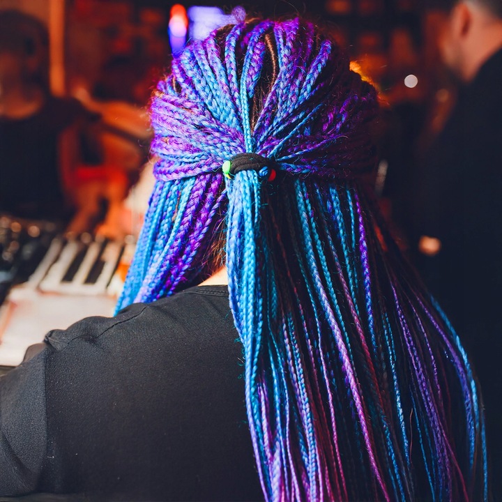 6X WŁOSY SYNTETYCZNE DO WARKOCZYKÓW OMBRE ZESTAW WŁOSÓW DOCZEPY 130CM