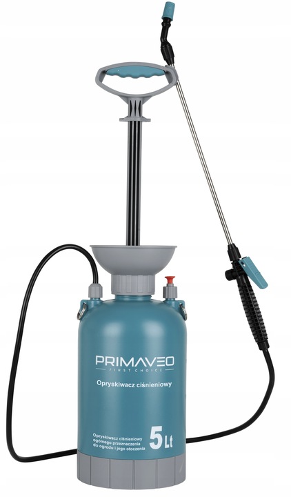 OPRYSKIWACZ CIŚNIENIOWY RĘCZNY STALOWA LANCA 100CM OGRODOWY 5L XL