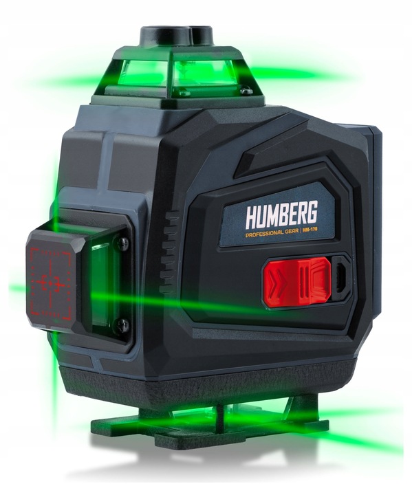 POZIOMICA LASEROWA LASER KRZYŻOWY + STATYW 4D SAMOPOZIOMUJĄCY 40m