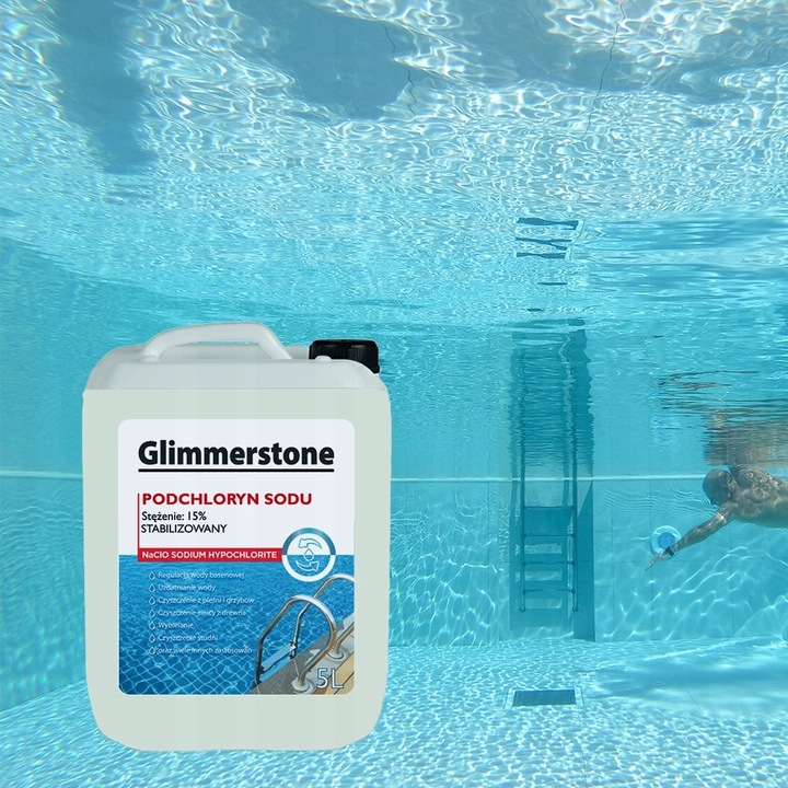 CHLOR PODCHLORYN SODU 15% CZYSZCZENIE Z PLEŚNI GRZYBÓW DO ŚCIAN STUDNI