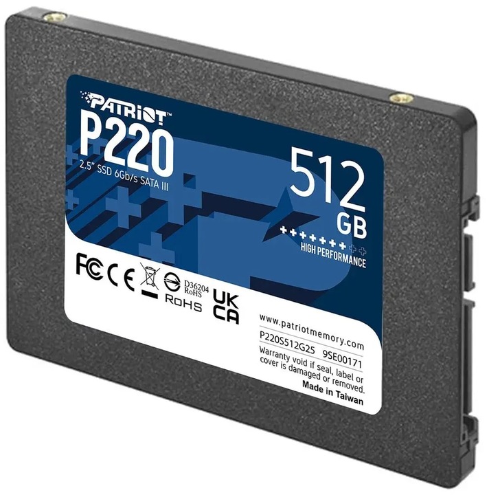 SSD PATRIOT P220 512GB SATA3 2,5"