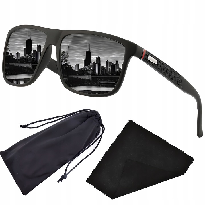 OOoksy OKULARY PRZECIWSŁONECZNE męskie POLARYZACYJNE nowość SEZON 25+GRATIS