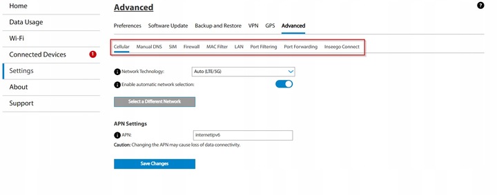 Inseego Domowy Biurowy Router 5G 4G LTE z agregacją WiFi 6 AX WPA3 OpenVPN