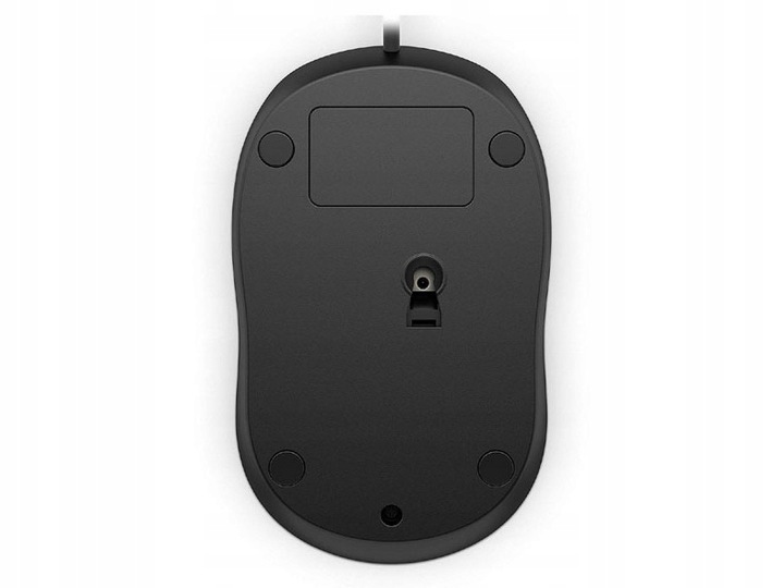Mysz przewodowa biurowa HP 1000 sensor optyczny 1200 DPI (4QM14AA) czarny