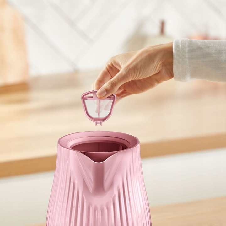 Czajnik elektryczny bezprzewodowy TEFAL Loft KO2517 2400 W różowy