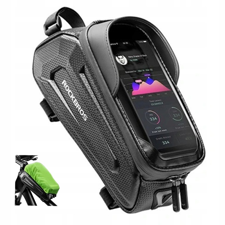 ROCKBROS SAKWA ROWEROWA TORBA NA RAMĘ PANCERNA Z POKROWCEM NA TELEFON 1,5L