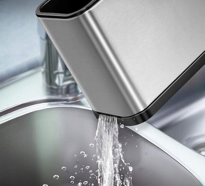 OCIEKACZ NA SZTUĆCE PRZYBORY SUSZARKA POJEMNIK ORGANIZER SREBRNY Z