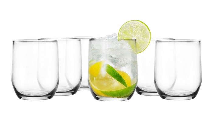6x SZKLANKA DO DRINKÓW SOKÓW WODY 280ml
