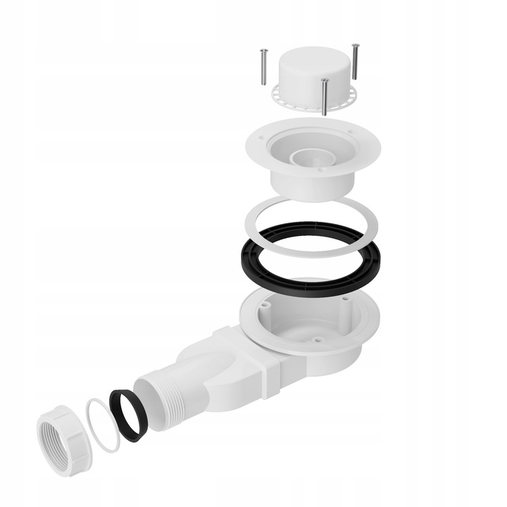 SYFON POZIOMY 90 mm BRODZIKOWY NISKI CZYSZCZONY OD GÓRY ODPŁYW fi 40