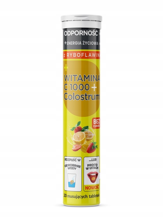 2x Colostrum dla Dzieci Junior PROBIOTYK oraz Witamina C z Colostrum 20 tab