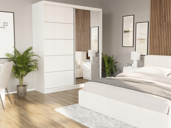 Szafa przesuwna Luna I 183 cm z lustrem