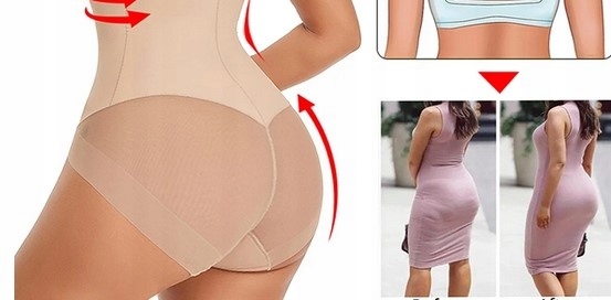 Majtki Wyszczuplające Brzuch Figi Bielizna Wyszczuplająca Modelująca
