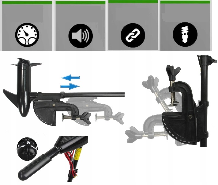 SILNIK ELEKTRYCZNY do łodzi pontonu 55 12V STORM