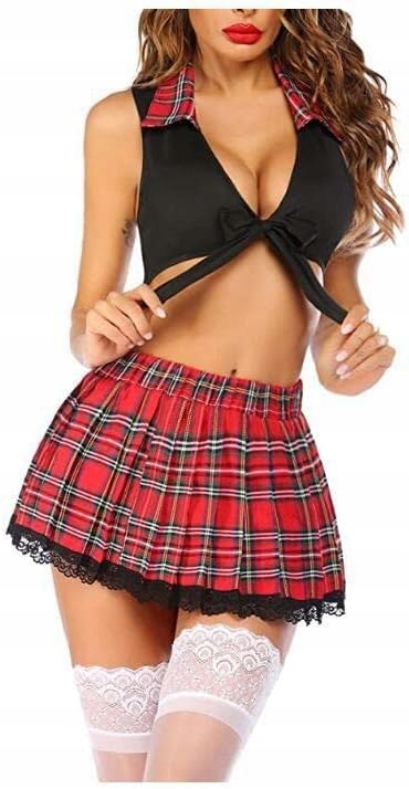 Bielizna Erotyczna Kostium Uczennicy Sex Strój Top