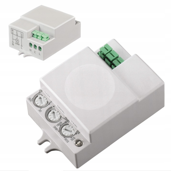 CZUJNIK RUCHU ZMIERZCHU MIKROFALOWY SENSOR CZUJKA DO LED PIR