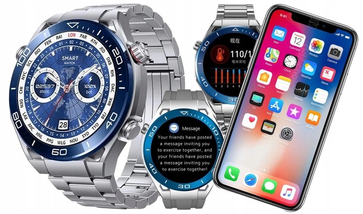 SMARTWATCH zegarek SMARTBAND Pulsometr Krokomierz