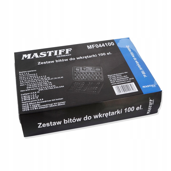 KOŃCÓWKI BITY IMBUS TORX DO WKRĘTARKI ZESTAW 100el